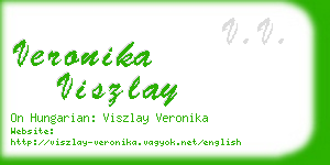 veronika viszlay business card